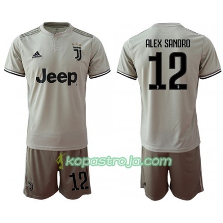 Billiga Fotbollströjor Juventus Alex Sandro 12 Barn Borta tröja 2018/19 Kortärmad